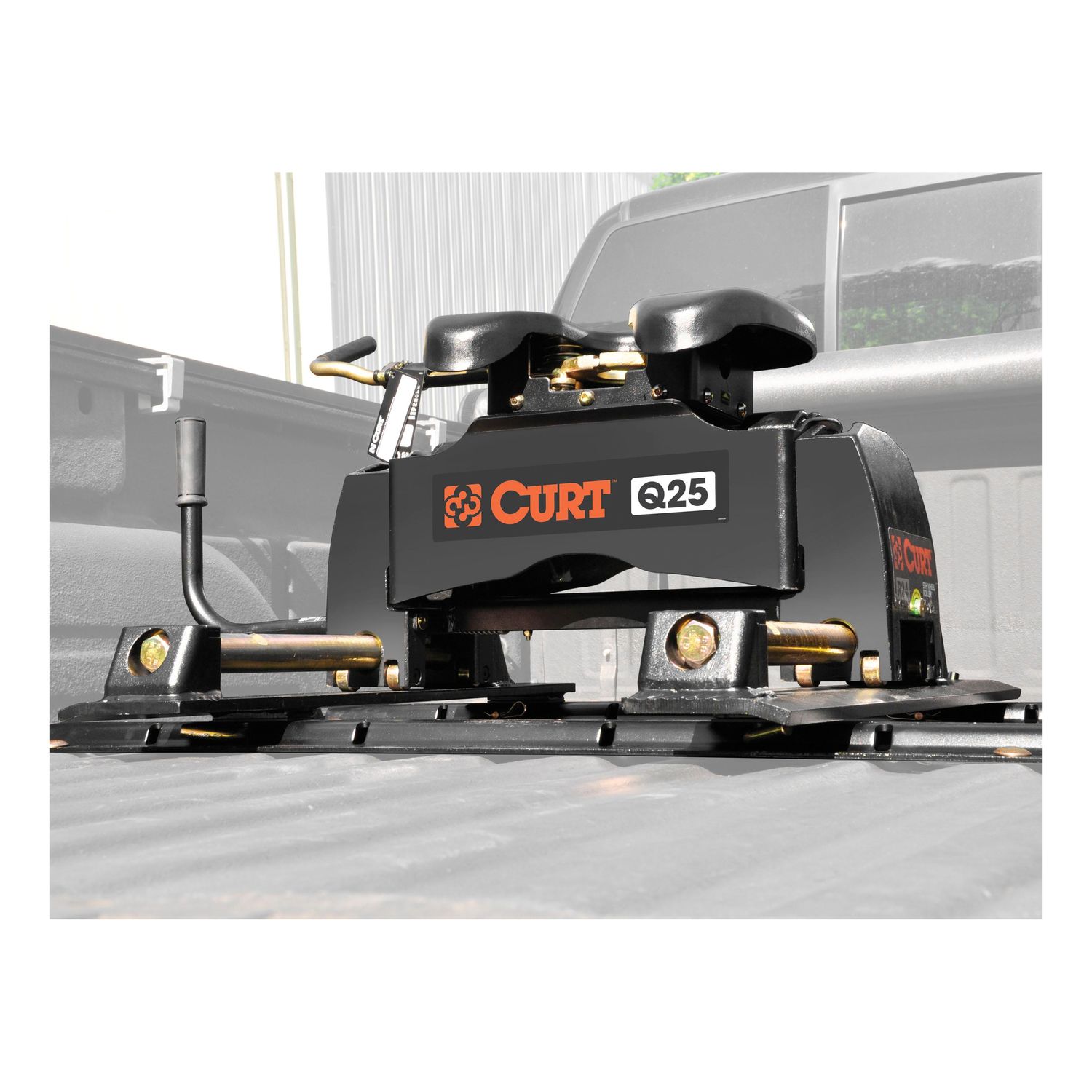 CURT Q25 Fifth Wheel Hitch With Roller and Rail