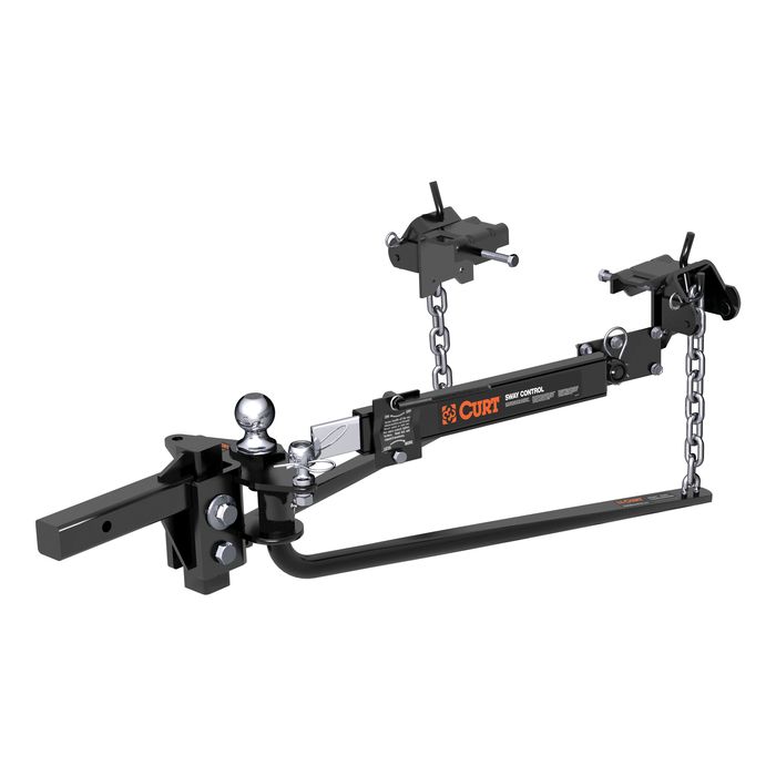 CURT 10,000 to 14,000lbs, 31 3/16in Bar MV Round Weight Distribution Hitch Kit