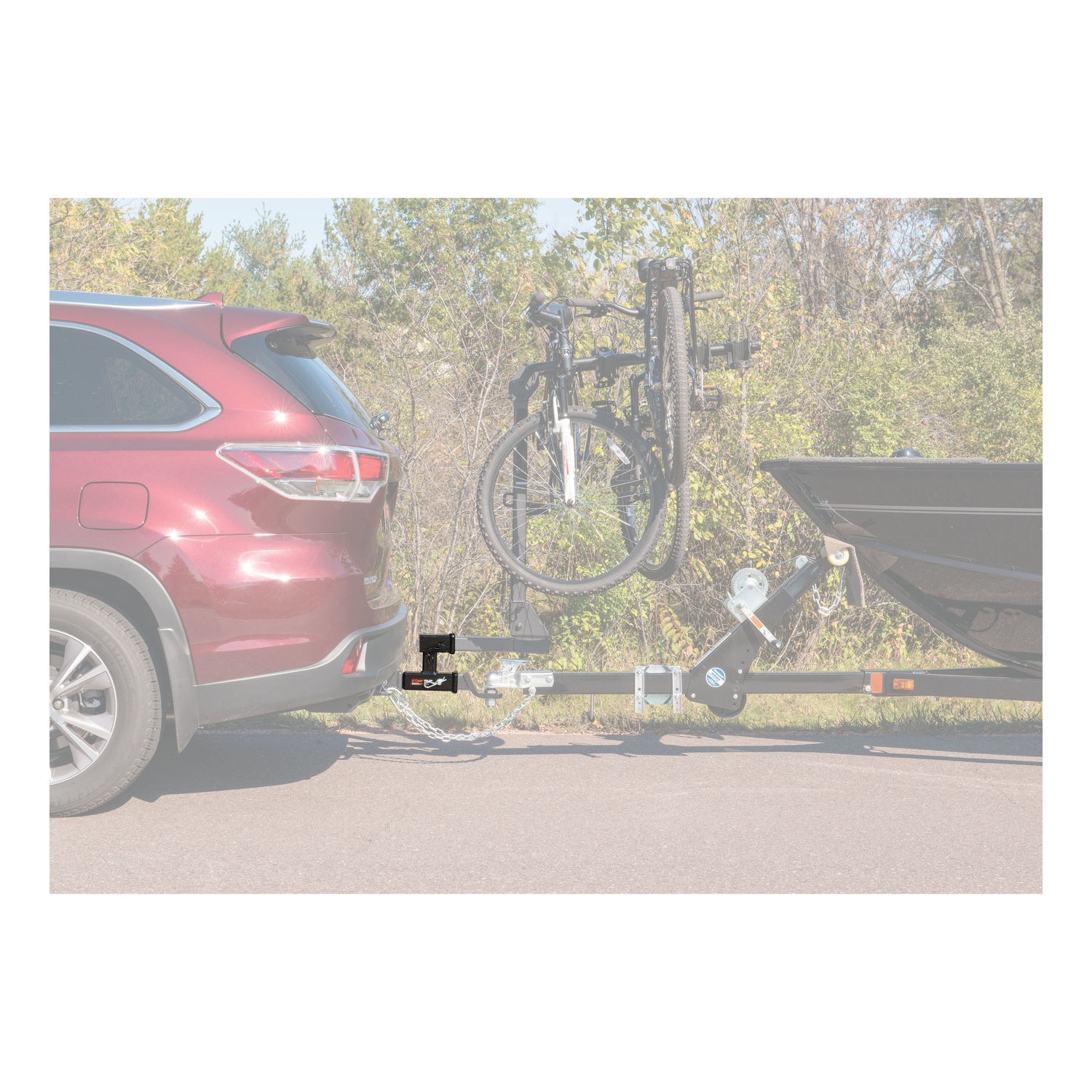 Trailer hitch extension for bike rack sale