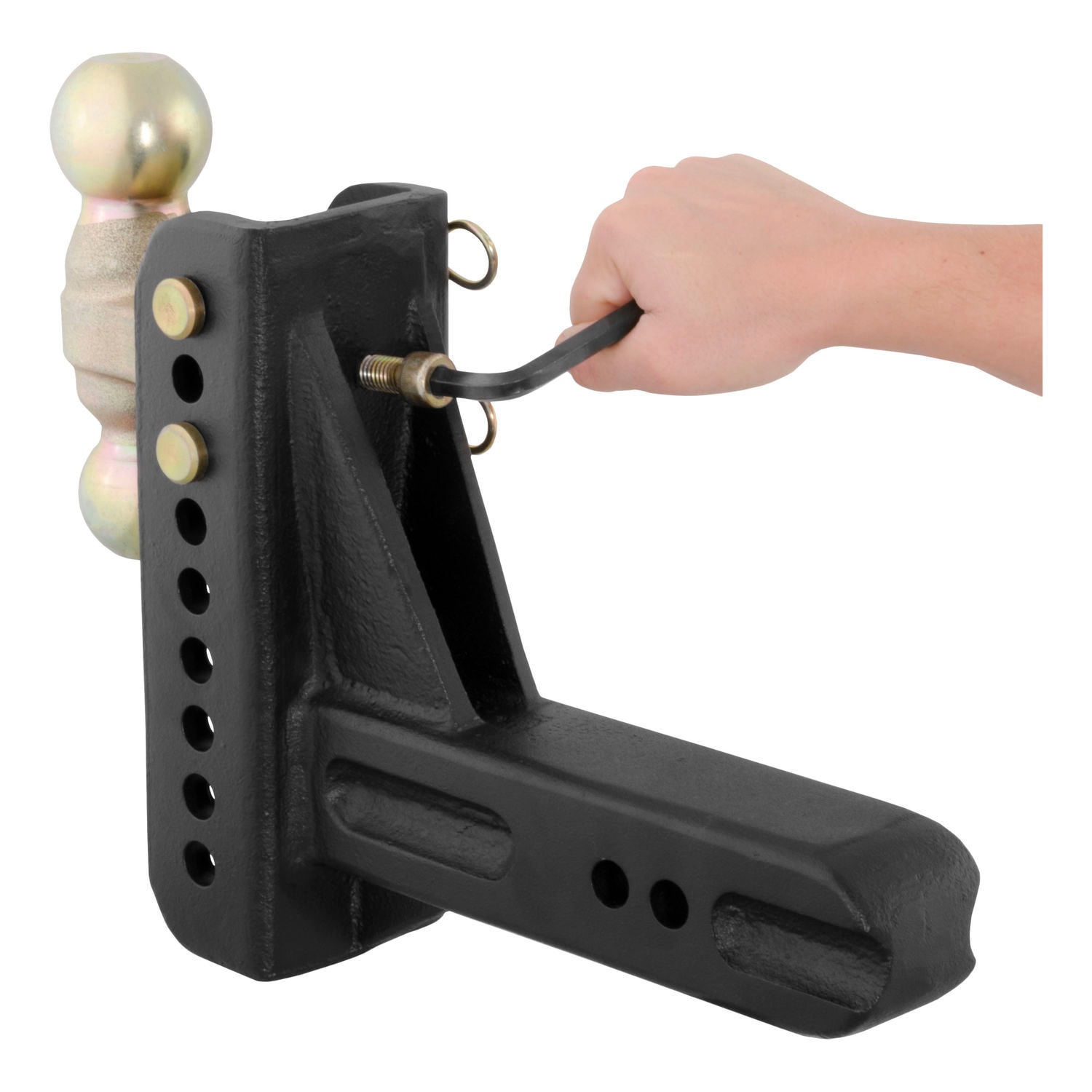 CURT 2 1/2in Adjustable Multiple Hitch Bar Ball Mount