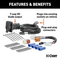 Curt Electrical Wire Connector 56357 for Nissan/Datsun Pathfinder