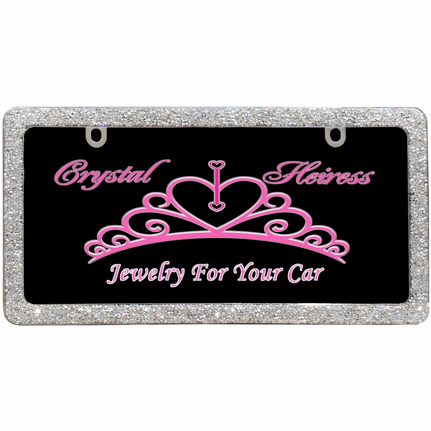 rhinestone license plate frame autozone