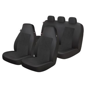 Auto Drive 1Piece Full Size Car Seat Cushion Leather Black - Universal Fit,  20CUWM11 