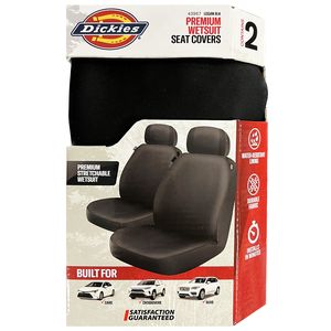 Dickies Black Polyester Seat Cover Set for Mitsubishi 3000GT