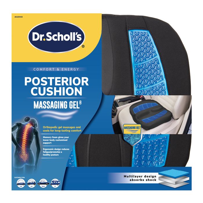 Dr.Scholl s Black Massaging Gel Posterior Cushion