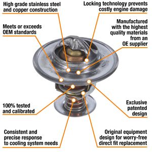Failsafe Thermostat 7265-180 for Ford F150 Heritage