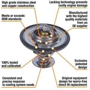 Failsafe Thermostat 7265-195 for Ford F150 Heritage