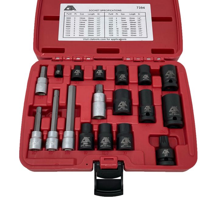 CTA 8755 4pc Clutch Head Bit Socket Set