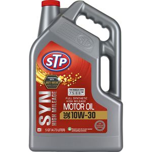 Super Tech High Mileage Full Synthetic SAE 5W-30 Motor Oil, 5 Quarts 