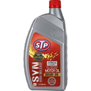 Mobil 1 High Mileage Full Synthetic Motor Oil 5W30, 1 Quart, 6 ct