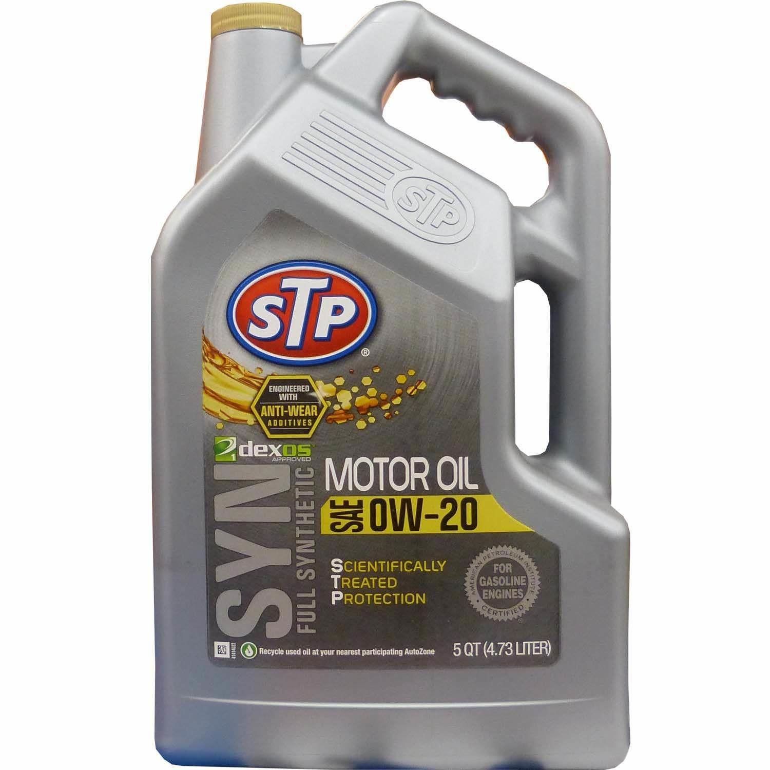 STP Full Synthetic Dexos 0W-20 Engine Oil 5 Quart