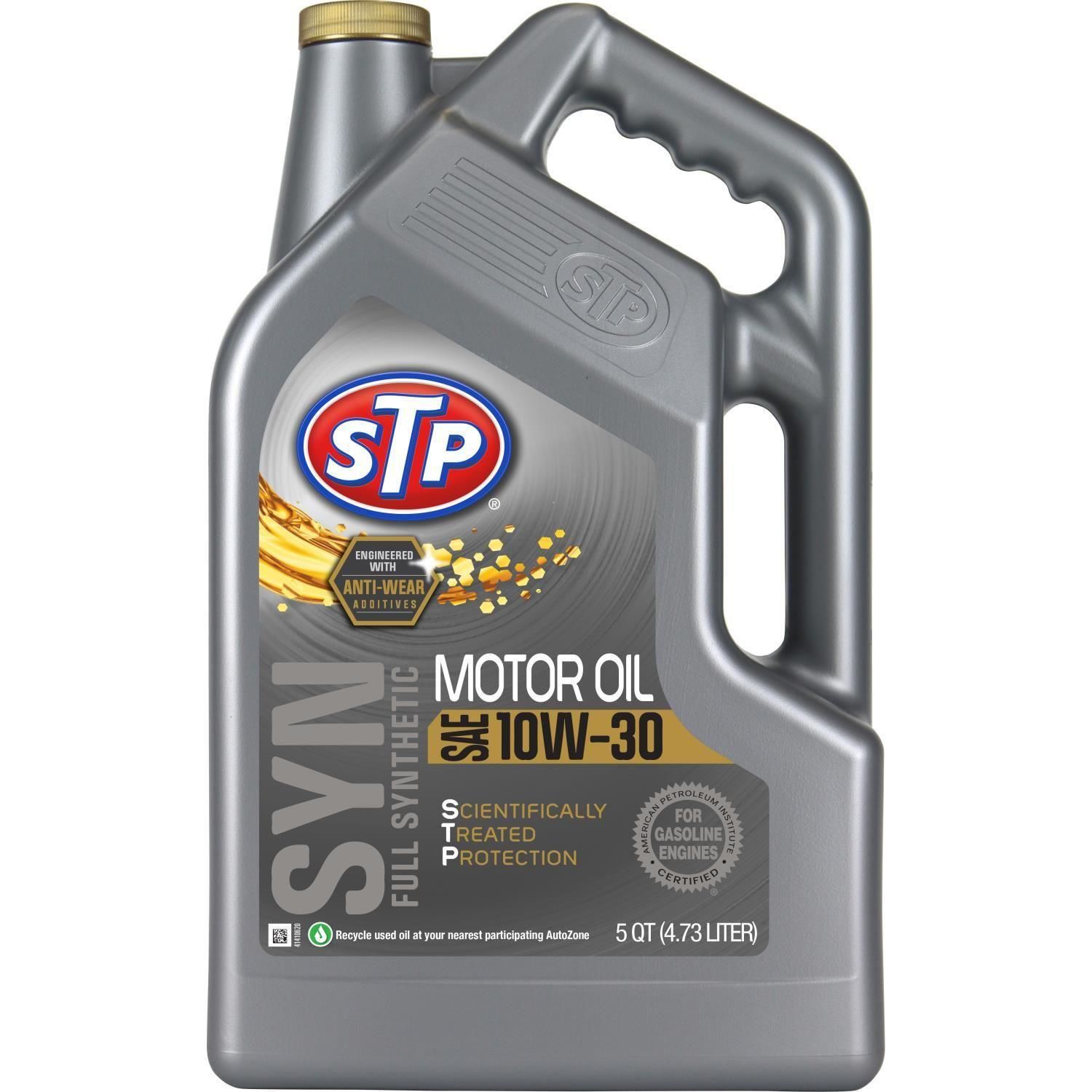 STP Engine Oil Full Synthetic 10W-30 5 Quart