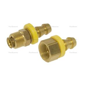Transmission Cooler Line Fittings For Chevy – Aluminum, Includes O-Rings & C-Clips