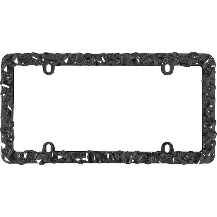 Cruiser Accessories Black Dazzle License Plate Frame