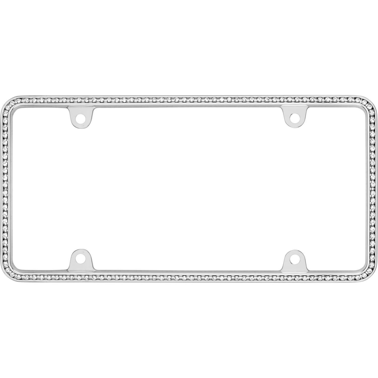 rhinestone license plate frame autozone