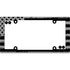 Cruiser Accessories American Flag License Plate Frame - Matte Black, With Fastener Caps