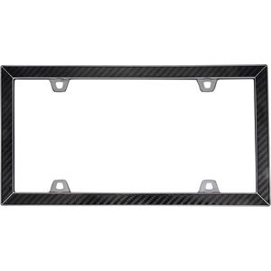 Cruiser Accessories Carbon Fiber and Black Chrome Carbon Fiber II License Plate Frame
