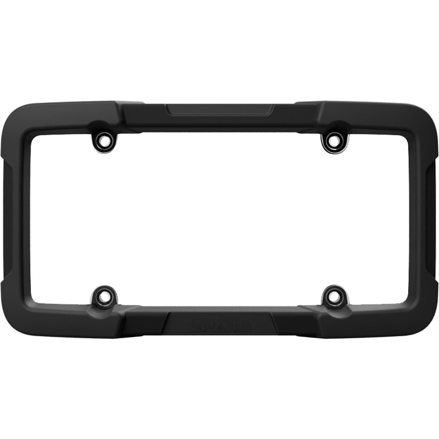 Cruiser Accessories Black Impact License Plate Frame and Cover