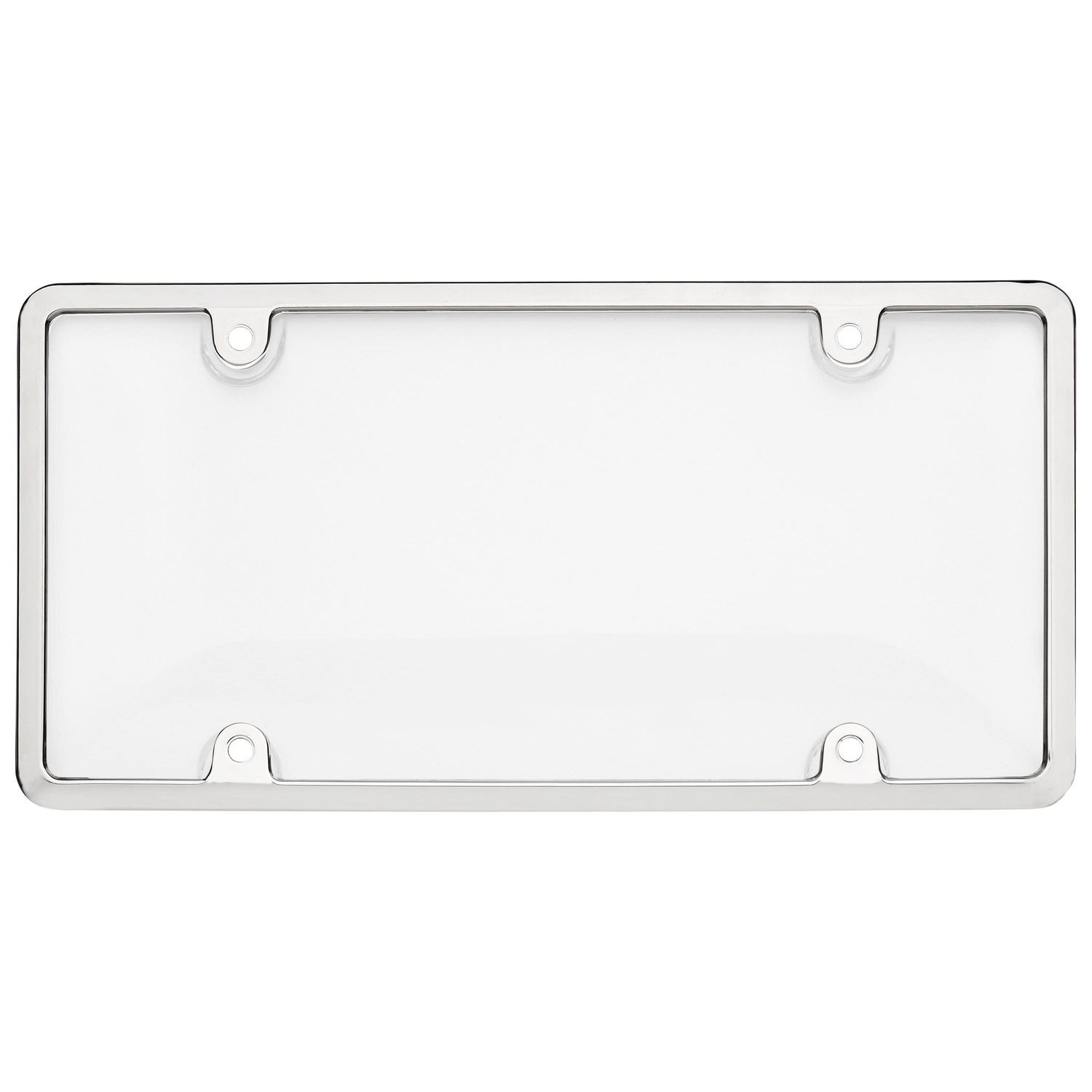 ProElite Chrome and Clear Tuf Combo License Plate Frame