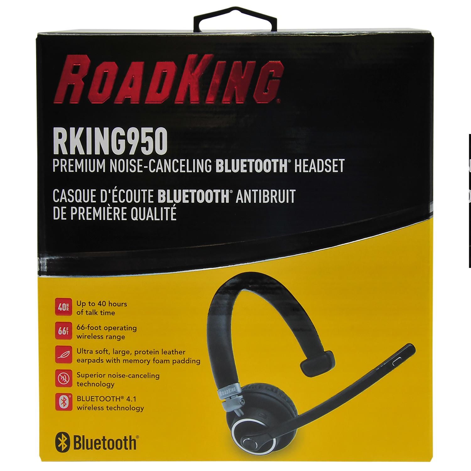 RoadKing RKING950 Premium Noise Canceling Bluetooth Headset