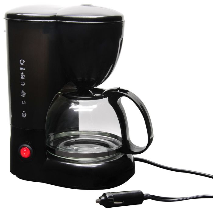 Das Companies RoadPro 12V Coffee Maker With Glass Carafe