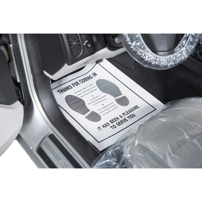 Standard Econo - Auto Paper Floor Mats with Logo