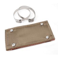 Design Engineering 4in x 8in Titanium Pipe Shield