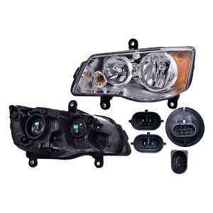 Ensamble de Luces Delanteras DEPO 019-0716-05 for Chrysler Town & Country
