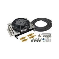 Derale Black -8AN Atomic Cool Remote Fan Fluid Cooler