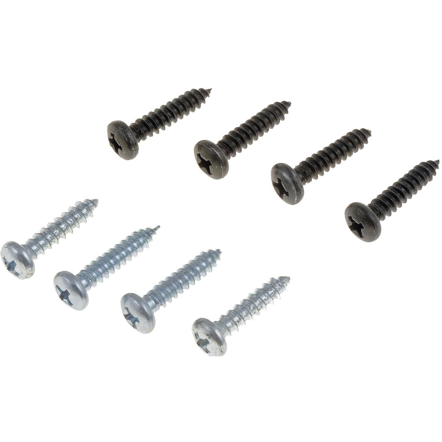 Dorman HELP Black and Chrome Assorted Screws 8 Pack