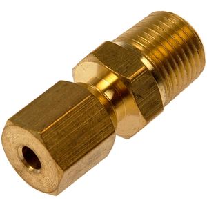 12X Straight Brass Brake Line Inverted Compression Fitting Union