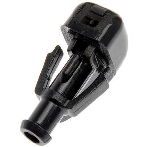 2-Pack Front Windshield Washer Nozzles - Double Hole Straight Column Spray, Universal Fit For Most Cars (Black) - View #3