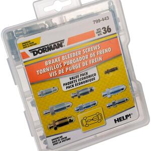 thumbnail image 2 of Rear Brake Bleeder Screw Set - Compatible With Dodge Caravan, Dakota, Ram & Other Models 2 of 9