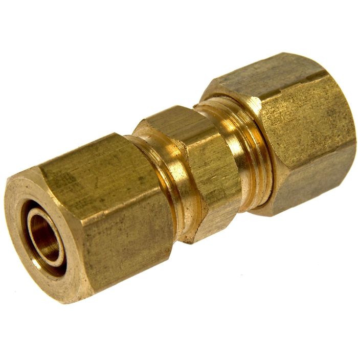 4 pieces Brass 5/16 Line Compression Fitting Union Steel Copper