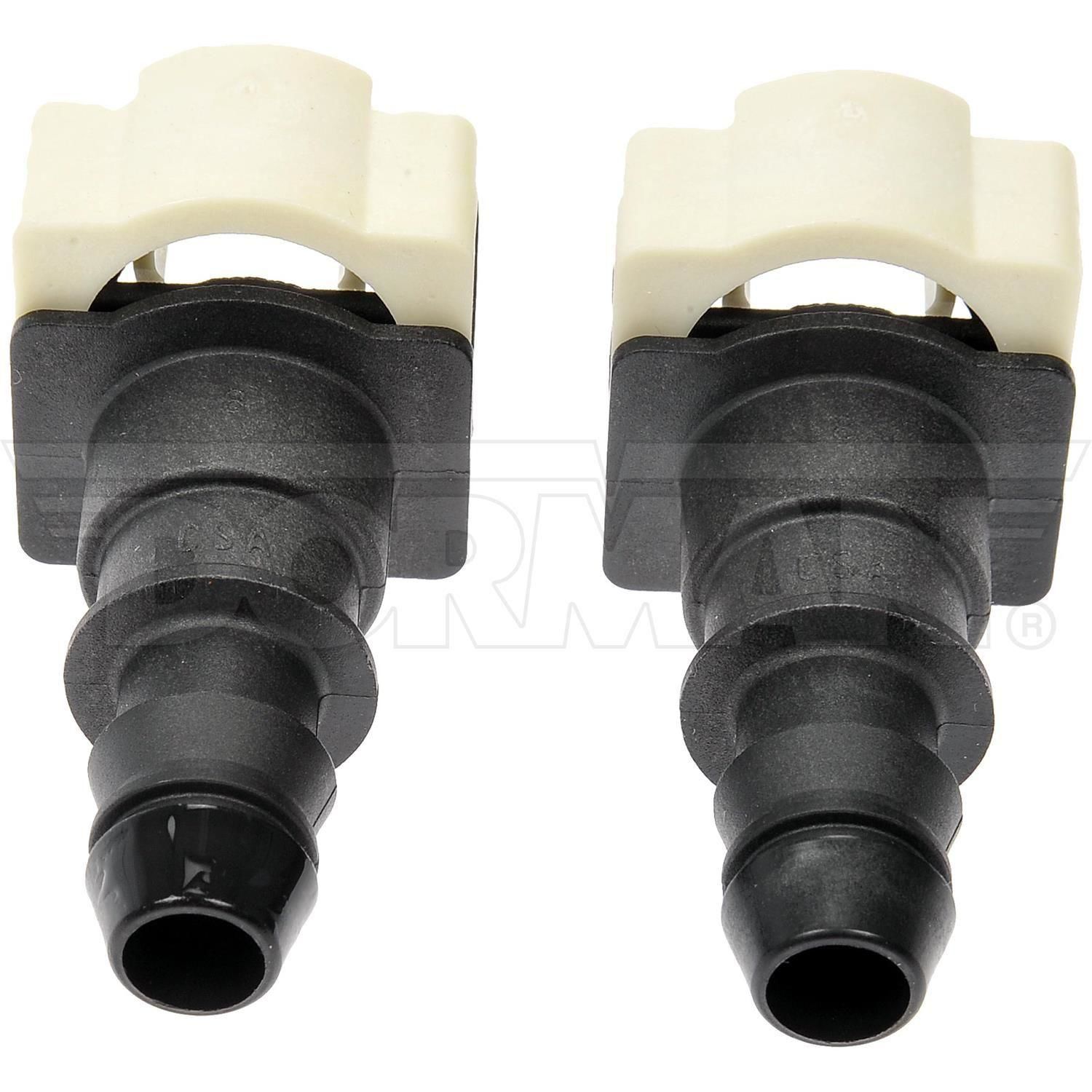 Dorman OE Solutions 800435 12mm Straight To 1/2in Barbed Nylon Fuel Vapor Connector 2 Piece