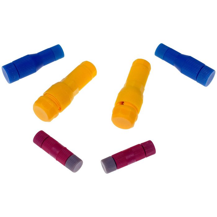 Dorman - Conduct-Tite Blue, Gray, Red, Yellow, 22-10 Gauge Crimpless Connector Tap Assortment