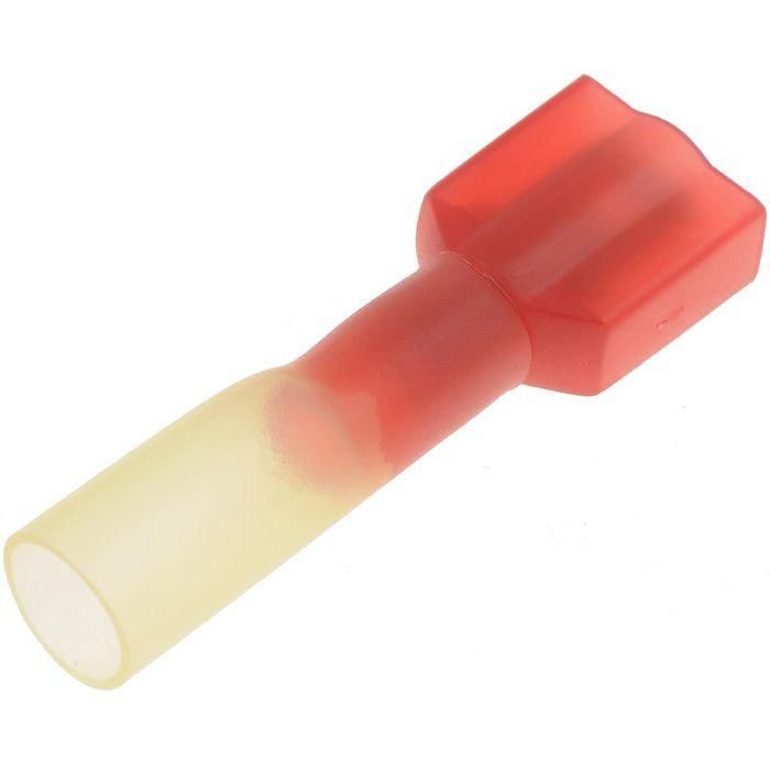 100 Pack 18-22 Gauge Non-Insulated Male Quick Disconnect Terminals - Naked