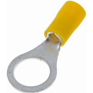 Bomgaars : Dorman 5/16 IN 12-10 Gauge Weather-Proof Terminal Ring Connector,  Yellow, 7-Pack : Ring Terminals