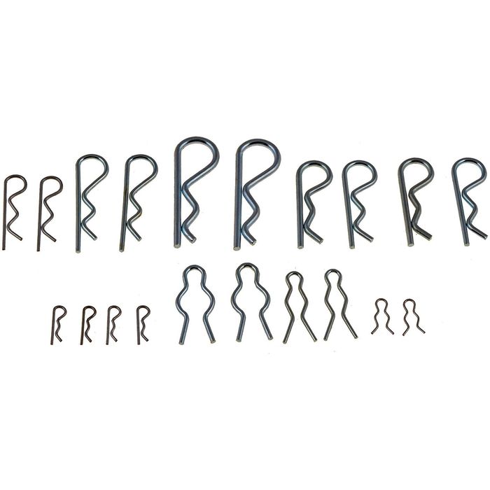 Dorman - HELP 1/8in to 1/4in Universal Hair Pin Clip Assortment 6 Pack