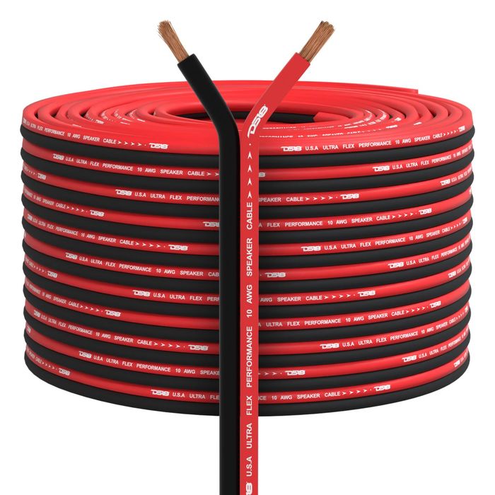 DS18 10GA Red and Black 100ft Ultra Flex Speaker Wire