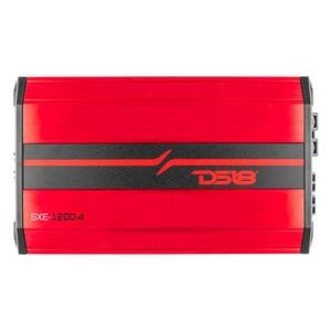 DS18 Red 4 x 60 Watts RMS 4-Ohms SXE 4-Channel Class AB Amplifier