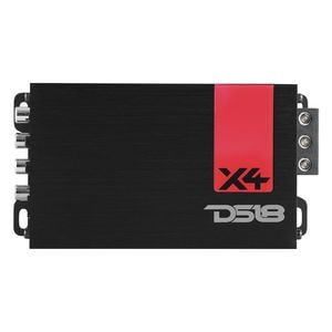 DS18 4 x 70 Watts RMS 4-Ohms X 4-Channel Ultra Compact Class D Amplifier