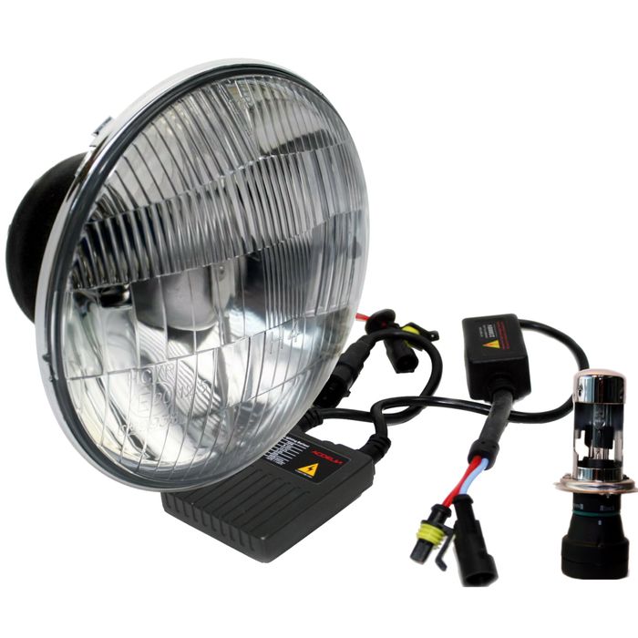 Delta Lights 53/4in Classic HiLo Beam HID Headlight Set 1 Pair