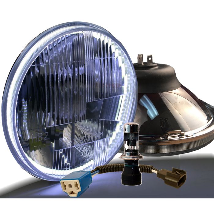 Delta Lights HID Headlight Kit with Halo 1 Pair
