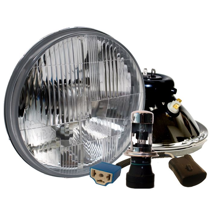 Delta Lights 7in HID Headlight Kit with City Light 1 Pair