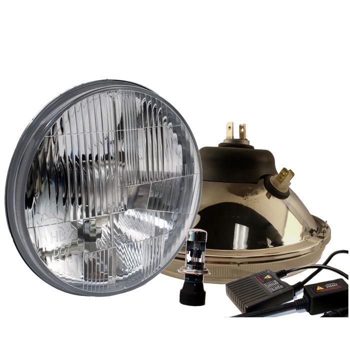 Delta Lights 7in HID Headlight Kit with City Light 1 Pair