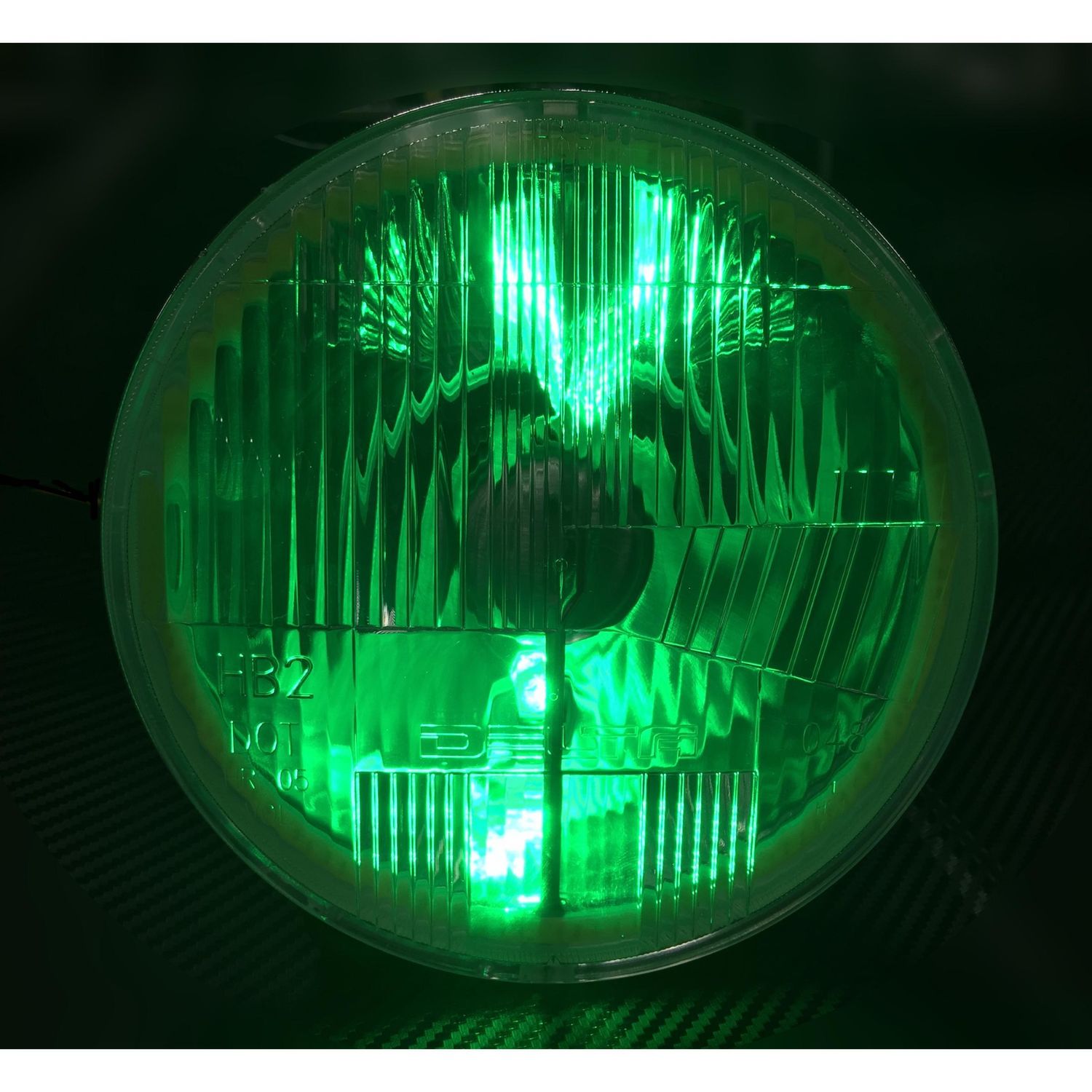 Delta Light 7in LED Headlight with Green Mood Light