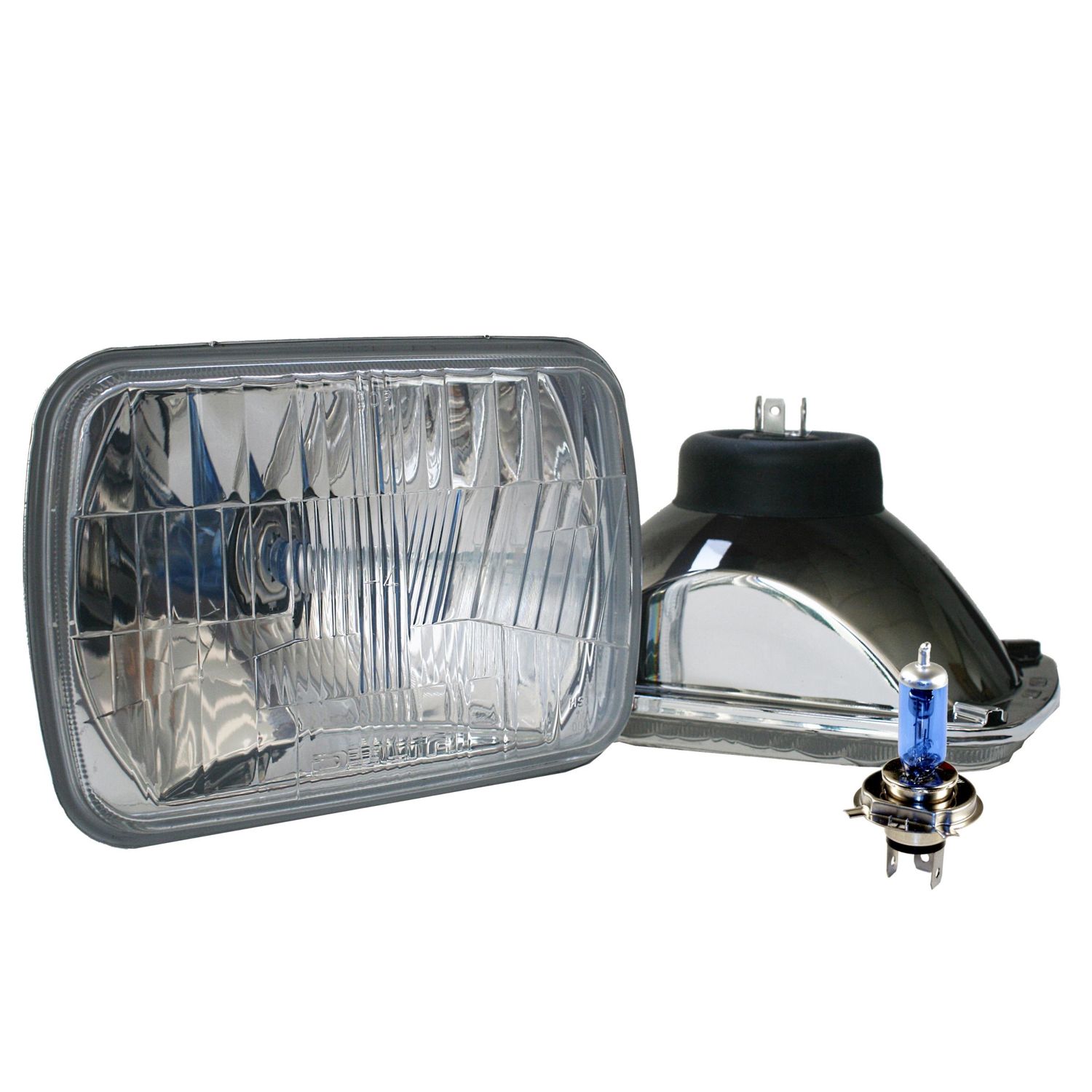 Delta Light 2 pcs. 5 in. x 7 in. aka 7 in. x 6 in. dot compliant hi/lo xenon headlight set