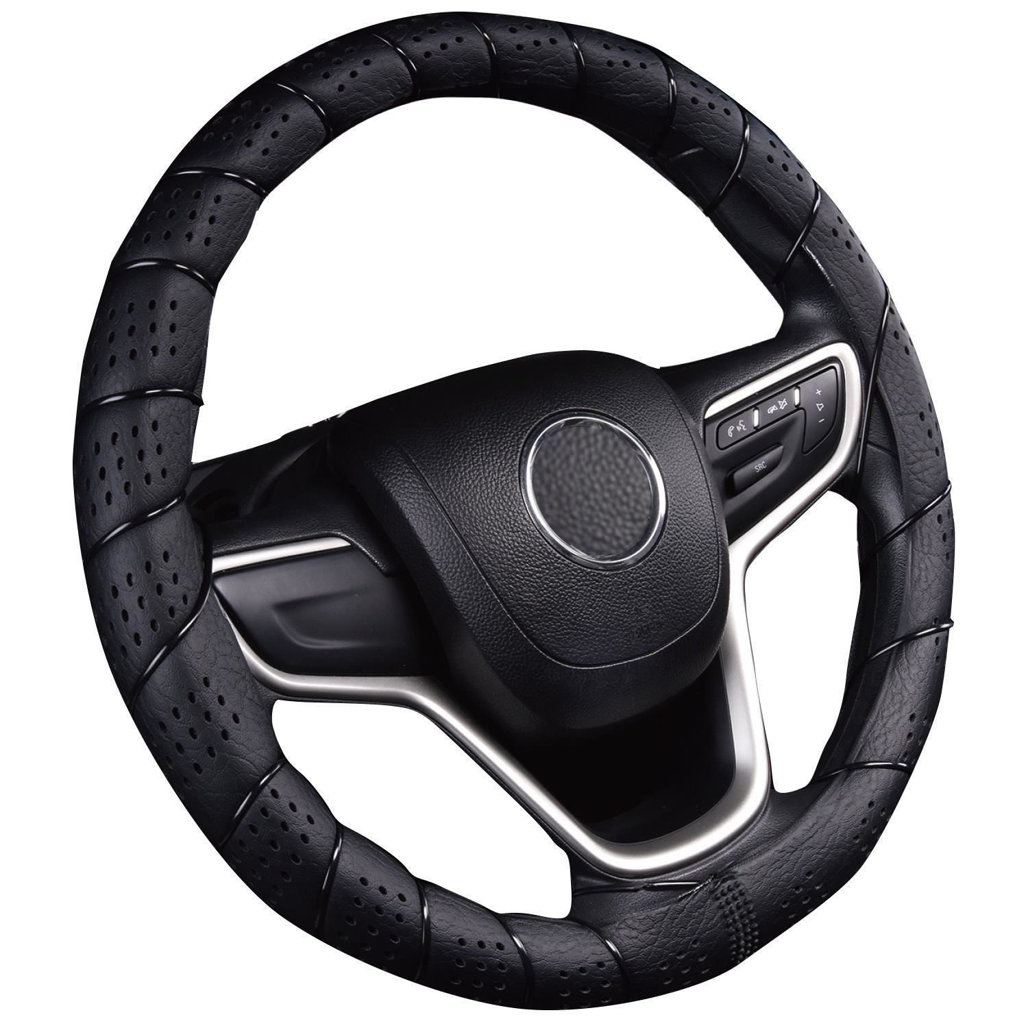 Black steering wheel deals cover