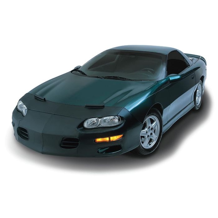 LeBra Custom Front End Bra For Honda Civic (2006-2008 Coupe, Excl. Si) - 2-Piece Black Vinyl Cover, Protects From Chips & Bugs